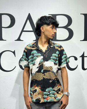 Premium Japanese Print Short Sleeve Shirt